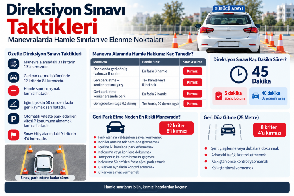 Direksiyon Sınavı Taktikleri: Elenme Noktaları 4 direksiyon sınavı taktikleri